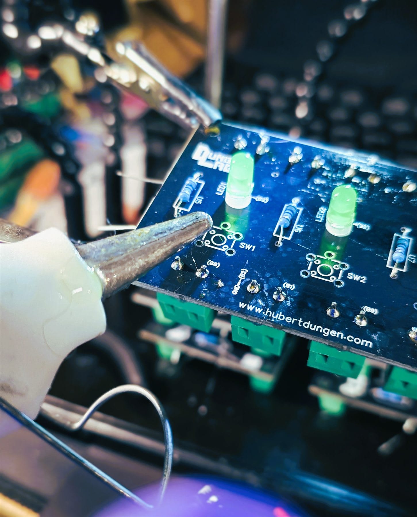 Power Supply Box PCB and electronics detail