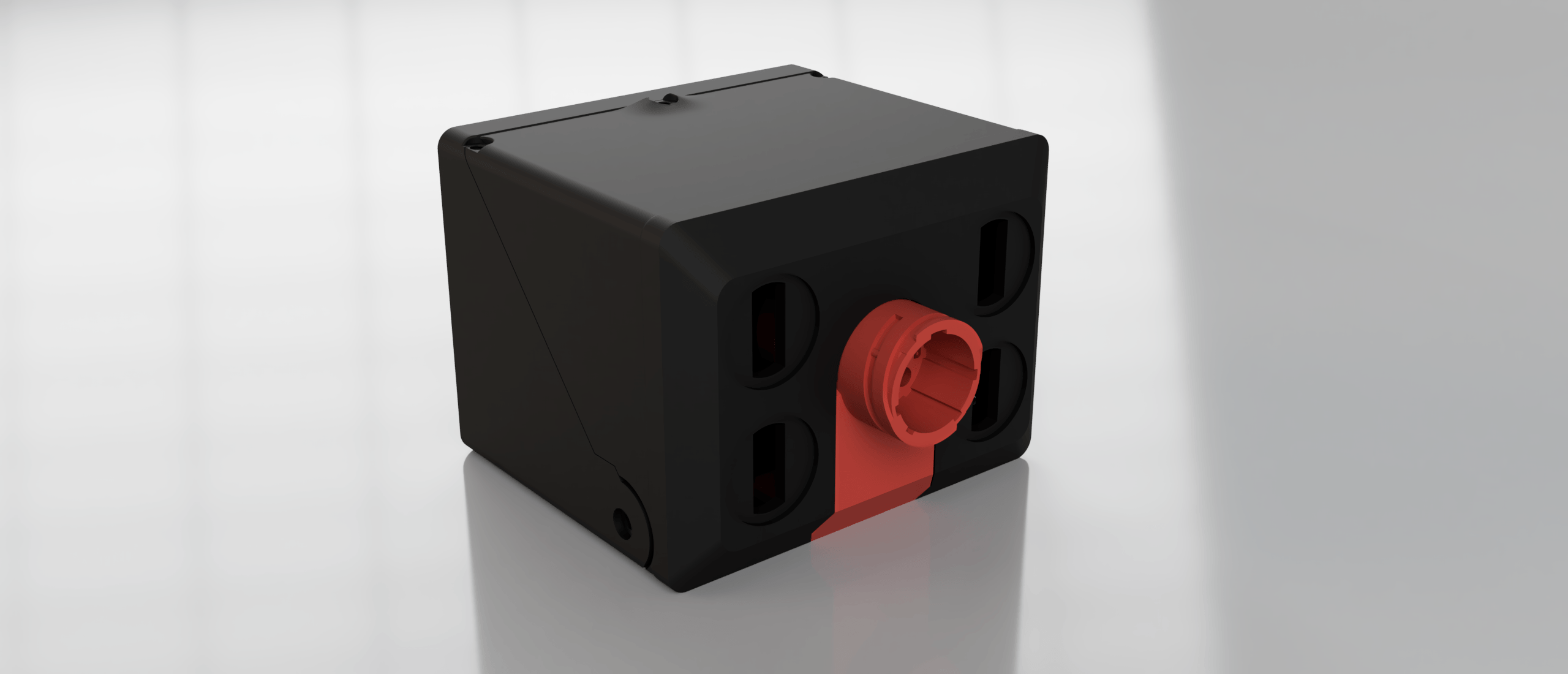 CAD render of the rear connector interface